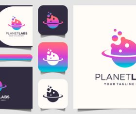 Planetlabs business card logo vector