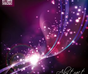 Purple shiny light abstract background vector