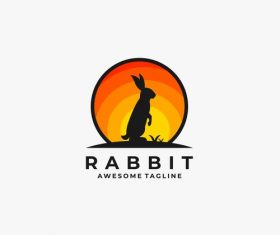 Rabbit logos vector