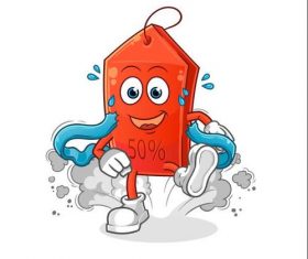 Sales first cartoon mascot vector