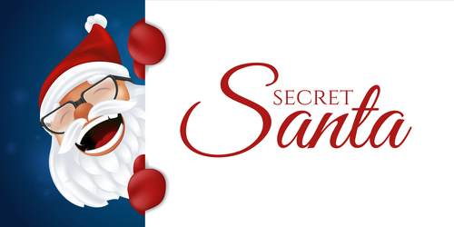 Santa secret cartoon icon vector