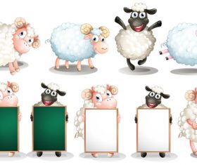 Sheep cartoon vector