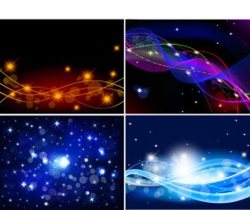 Shiny light dots abstract background vector