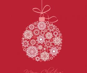 2014 Christmas snowflake with cloud background 01 free download