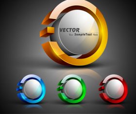 Switch color 3D background vector
