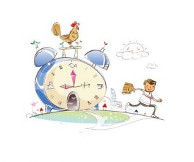 Time concept illustration vector