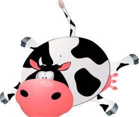 Tumbles cow vector
