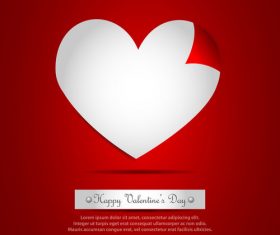 Valentines day greeting card vector