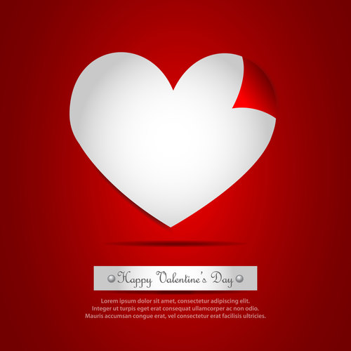 Valentines day greeting card vector