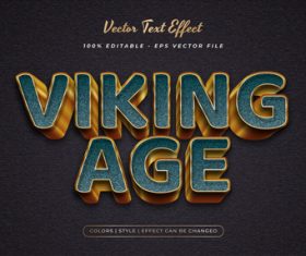Viking age embossed texture effect font text vector