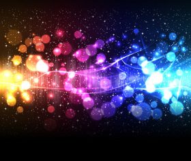 Virtual light spot background vector