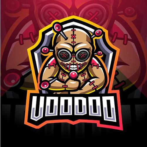 Voodoo esport mascot logo vector