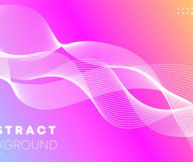 Wavy abstract background vector
