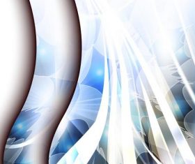 White blue arc abstract background vector