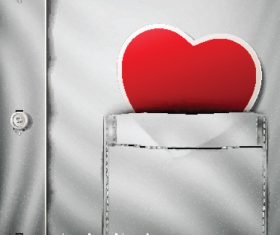 Your heart next mine vector