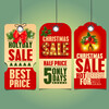 Christmas holyday sale label vector free download