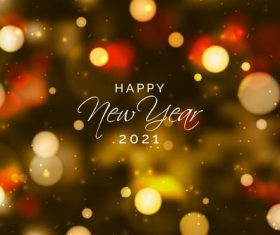 2021 new year blurred background vector