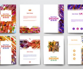 Abstract art cover brochure vector