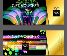 Abstract background gift card voucher vector