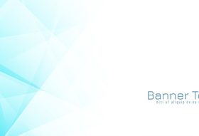 Abstract blue geometric banner design vector