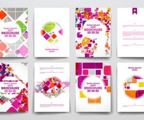 Abstract colorful cover brochure design vector
