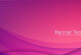 Abstract colorful wave banner elegant design vector