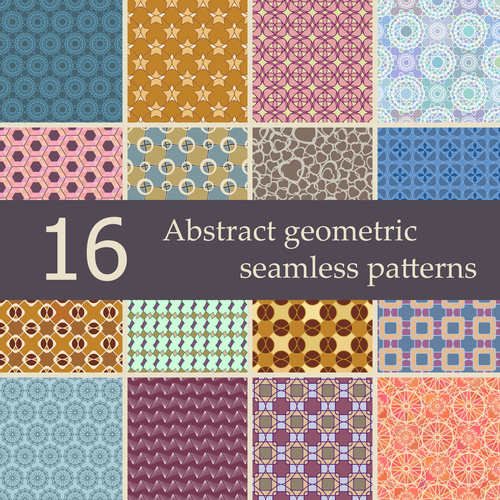 Abstract geometric patterns vector