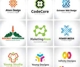 Abstract logo design vector