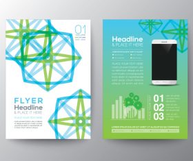 Abstract templates of brochures vector