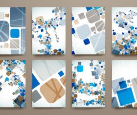 Art abstract brochure design vector