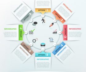 Assign templates of Infographics vector
