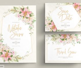 Beautiful invitation card vector