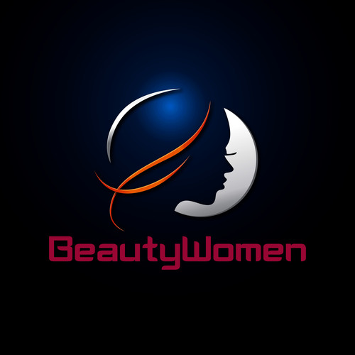 Beauty women logo design vector