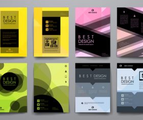 Best design brochure vector