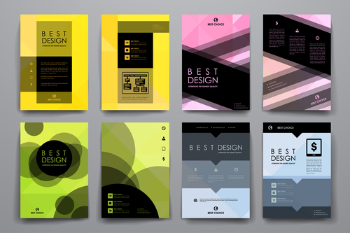 Best design brochure vector