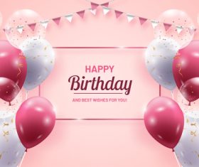 Best wishes for you birthday card vector