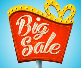 Billboard big sale vector