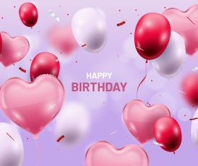 Birthday card design template vector