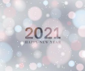 Blur abstract 2021 new year background vector