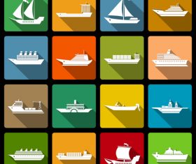 Boat icon vector