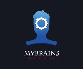 Brainstorm logo design vector