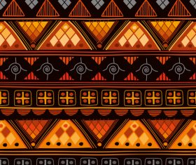 Bright aztec ethnic seamless pattern vector