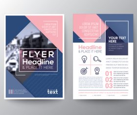 Brochures flyer templates vector