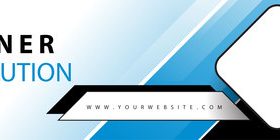 Business web header vector