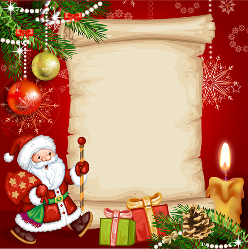 Christmas card background vector