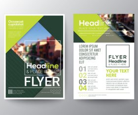 City background brochure vector