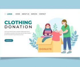 Clothing donation illustration vector