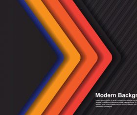 Colorful arrow background vector