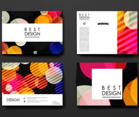 Colorful background brochure design vector