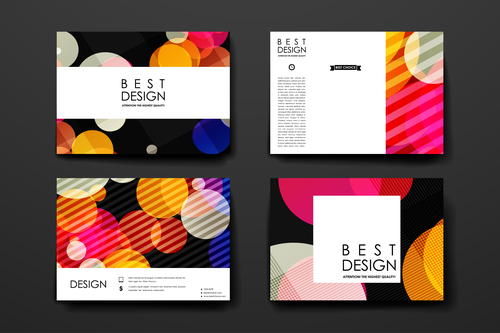 Colorful background brochure design vector